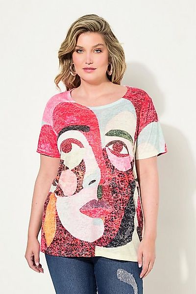 MIAMODA T-Shirt T-Shirt bequeme Passform verzierter Gesichts-Druck günstig online kaufen