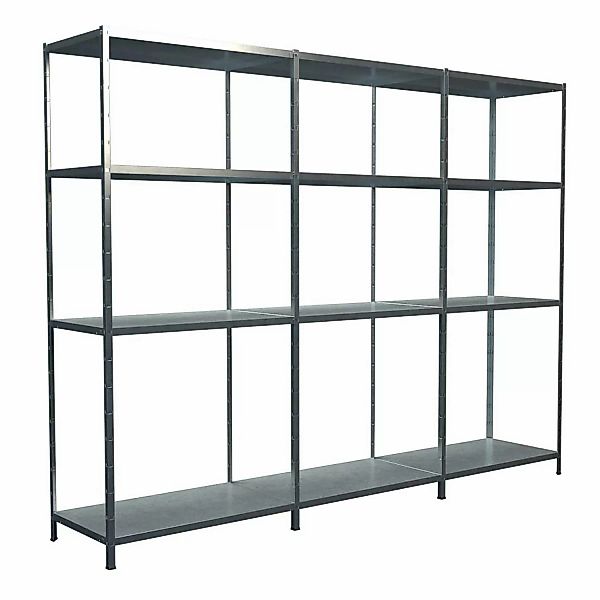 Schulte Steck-Grund- und 2 x Anbauregale 180 cm x 300 cm x 35 cm Verzinkt günstig online kaufen