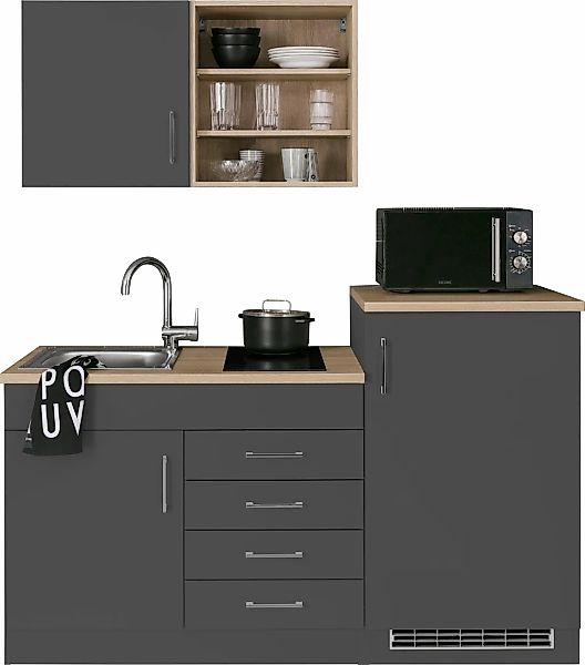 HELD MÖBEL Pantryküche "Mali", Breite 160 cm, mit E-Geräten günstig online kaufen