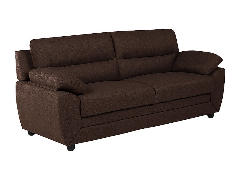 Sofa 3-Sitzer - Stoff - Braun - MANOA günstig online kaufen