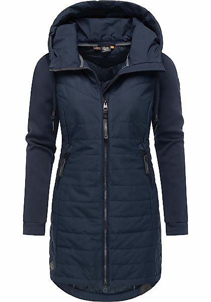 Ragwear Steppmantel "Lucinda Long" Mantel aus modernem Materialmix mit Kapu günstig online kaufen