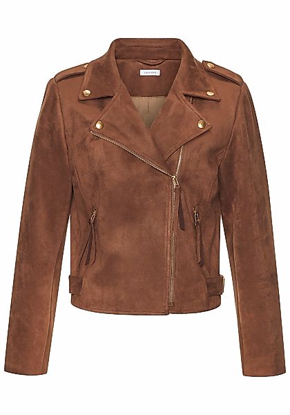 LASCANA Bikerjacke, in Veloursleder-Optik günstig online kaufen