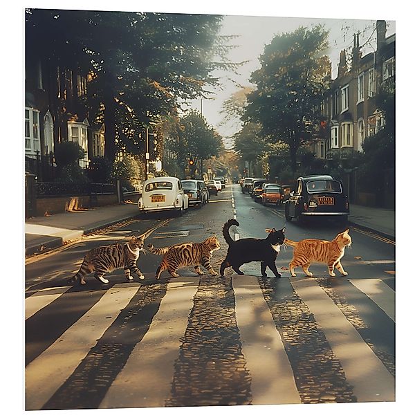 Posterlounge Poster Dikhotomy, Abbey Road Cats, günstig online kaufen