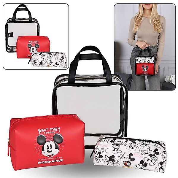Sarcia.eu Kosmetiktasche Mickey Mouse Rot-weißes Kulturbeutel günstig online kaufen