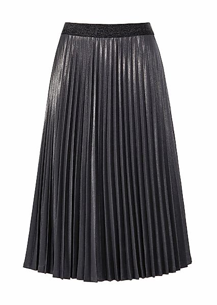 GOLDNER Plisseerock "Plisseerock im Metallic Look" Metallisches Garn günstig online kaufen