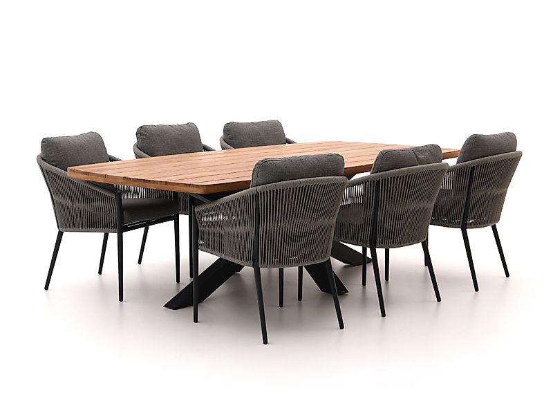 Bellagio Mineo/Induno Dänisch oval 240 cm Gartenmöbel-Set 7-teilig günstig online kaufen