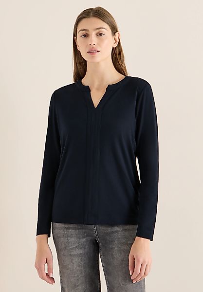 Cecil Langarmshirt aus Baumwolle mit Stretchante günstig online kaufen