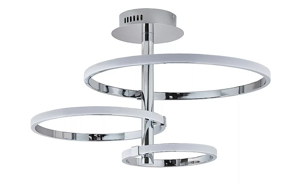 KHG LED-Deckenleuchte, Ringe - silber - 57 cm - 40 cm - Lampen & Leuchten > günstig online kaufen
