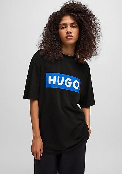 HUGO Blue T-Shirt "Nico", mit großem Logo-Print, Unisex günstig online kaufen