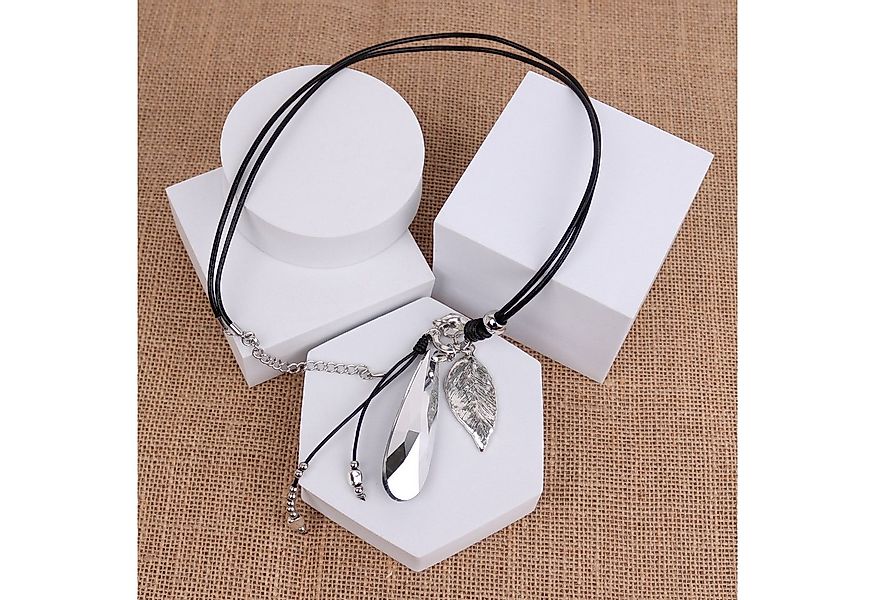 MIRROSI Lange Kette Damen Halskette mit elegantem Anhänger aus Metall ca.90 günstig online kaufen