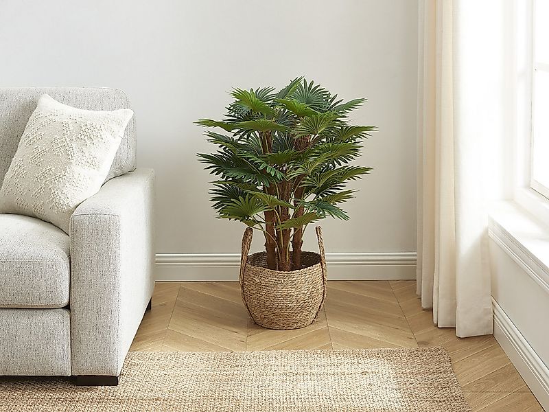 Kunstpflanze Dekopalme - H. 93 cm - Grün - RHAPIS günstig online kaufen
