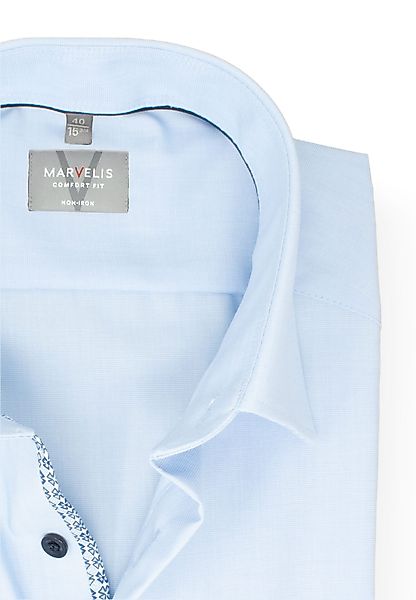 MARVELIS Kurzarmhemd Comfort Fit bequeme Schnittführung günstig online kaufen