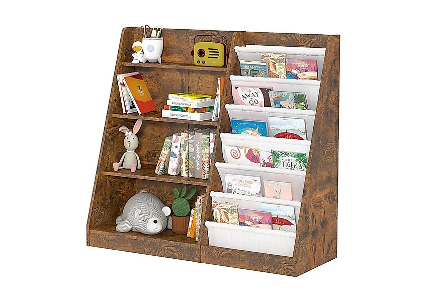 radelldar Bücherregal Kinderregal Spielzeugregal, 110x40x100cm, mit 4 offen günstig online kaufen