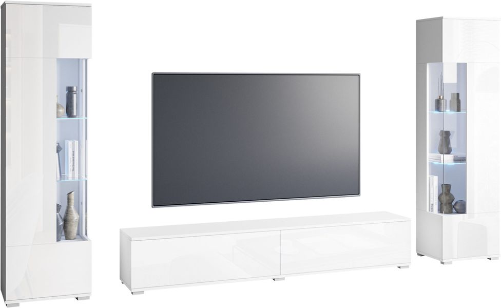 INOSIGN Wohnwand Kenia, Vitrine Türanschlag links/rechts günstig online kaufen