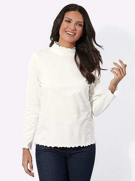 Sieh an! T-Shirt Stehkragenshirt . günstig online kaufen