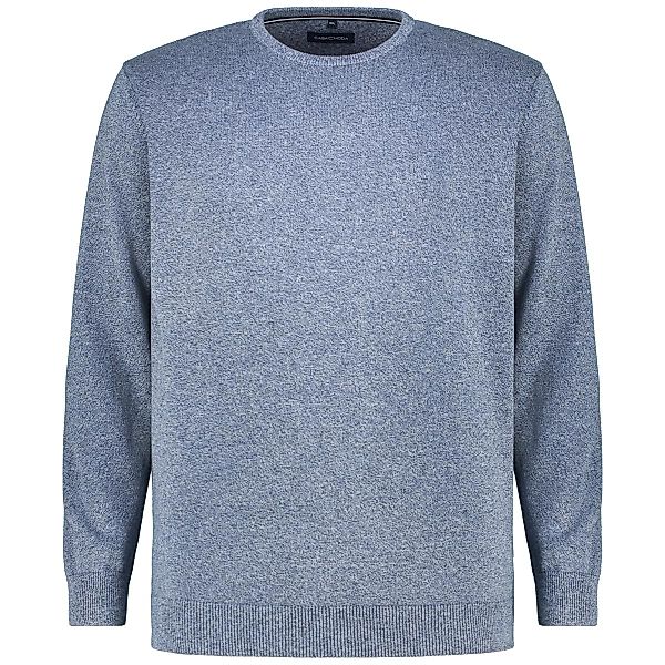 CASA MODA Strickpullover aus Baumwolle Farbe blau Größe: 3XL günstig online kaufen