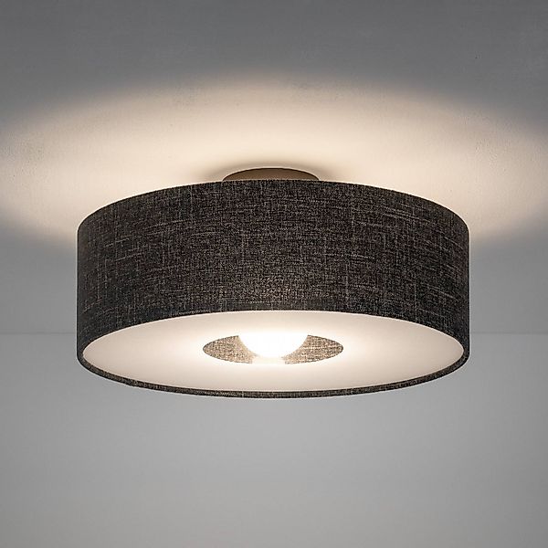 Deckenleuchte Amarela M, schwarz Melange, Textil, E27 günstig online kaufen