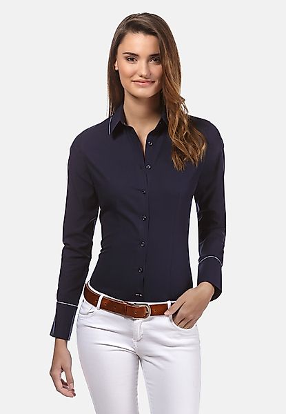 Vincenzo Boretti Klassische Bluse leicht tailliert günstig online kaufen