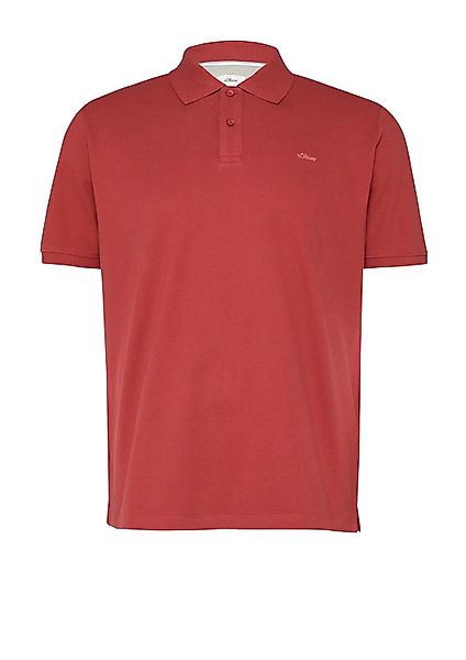 s.Oliver Poloshirt aus Baumwolle Farbe rot Größe: 5XL günstig online kaufen
