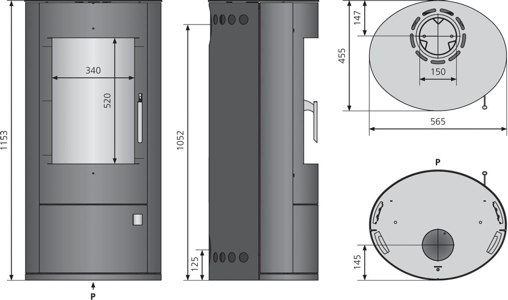 JUSTUS Kaminofen Justus Austin 7, Kaminofen, günstig online kaufen
