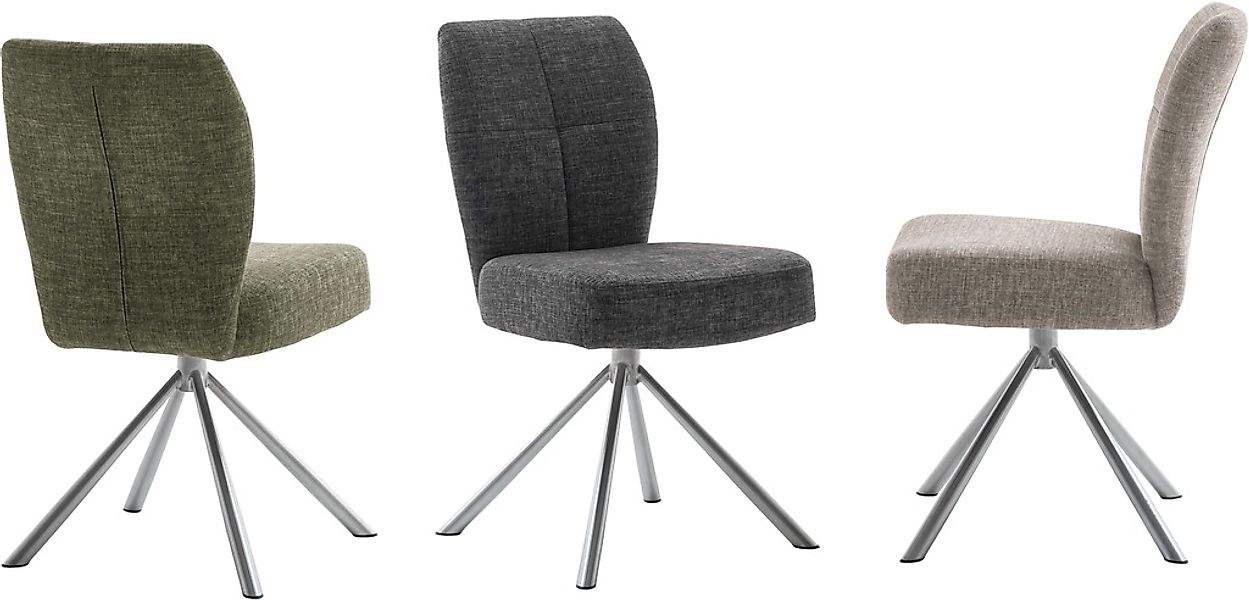 MCA furniture Esszimmerstuhl »KEA«, (2er-Set), 360°,Taschenfederkern, belas günstig online kaufen