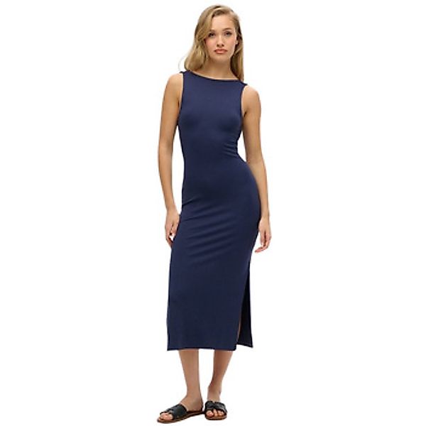 Superdry  Kleider Robe mi-longue à dos torsadé en jersey femme günstig online kaufen
