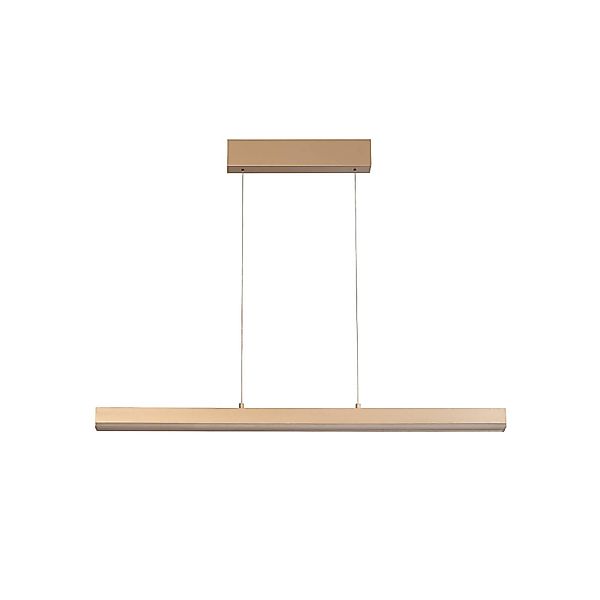 LED-Hängelampe Vayana, Länge 190 cm, sandfarben, Metall, CCT günstig online kaufen