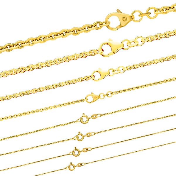 HOPLO Goldkette Goldkette Ankerkette Länge 36cm günstig online kaufen