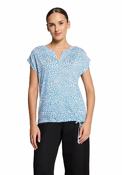 Betty&Co Kurzarmshirt "Damen Casual-Shirt mit Tunnelzug" 1 Stk. tlg. Druck günstig online kaufen