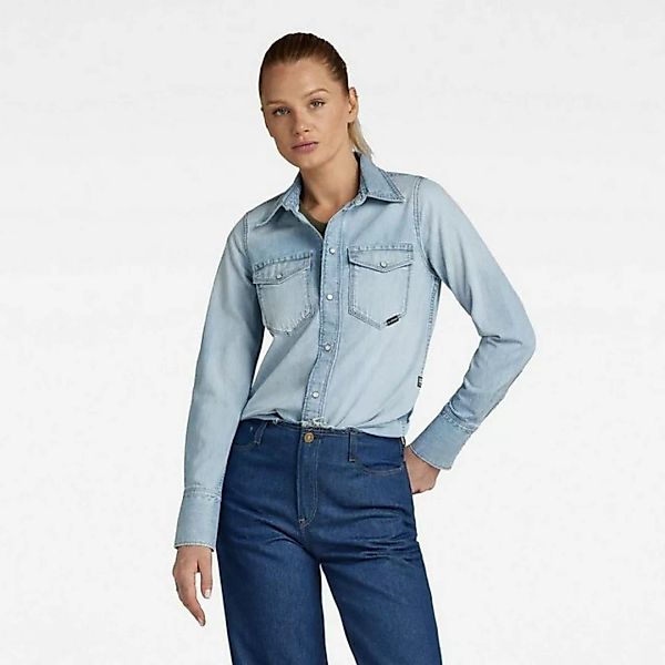 G-Star RAW Jeansbluse Damen Jeansbluse SLIM WESTERN SHIRT Langarm günstig online kaufen