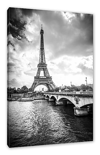 Pixxprint Leinwandbild Eiffelturm in Paris Kunst günstig online kaufen
