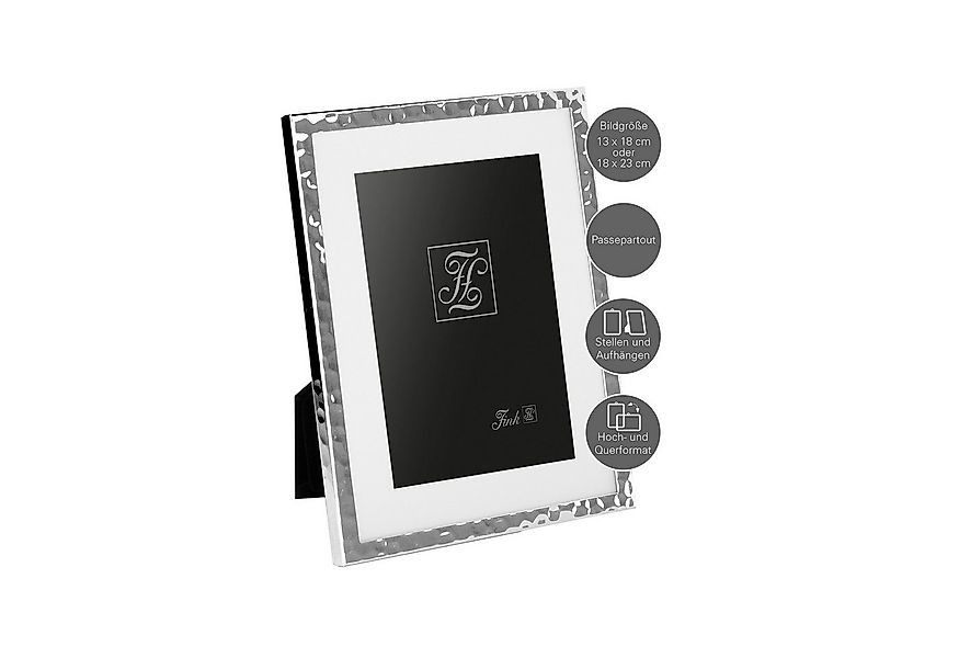 Fink Bilderrahmen MILAN Bilderrahmen 13x18 cm - silber - Glas/Metall/versil günstig online kaufen