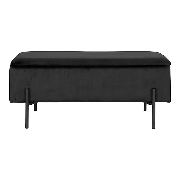 House Nordic Truhenbank in Schwarz, Stoff günstig online kaufen