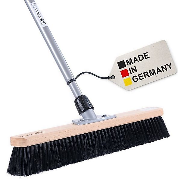 BawiTec Straßenbesen Saalbesen Kunsthaar mit Teleskopstiel Kehrbesen Besen günstig online kaufen