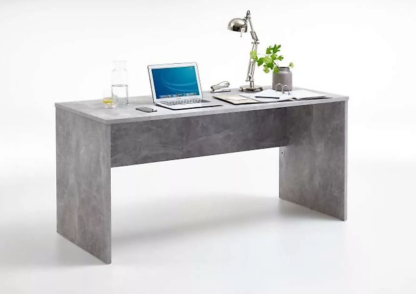 BRICK 1 Schreibtisch von FMD Beton günstig online kaufen