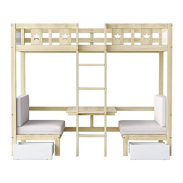 Gotagee Kinderbett Etagenbett Multifunktional Jugendbett Holzbett Gästebett günstig online kaufen