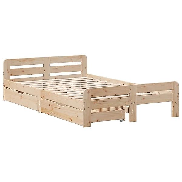 vidaXL Massivholzbett ohne Matratze 120x200 cm Kiefernholz 3309041 günstig online kaufen