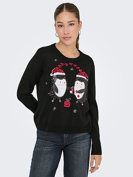 ONLY Weihnachtspullover ONLXMAS SHINE LS ONECK günstig online kaufen