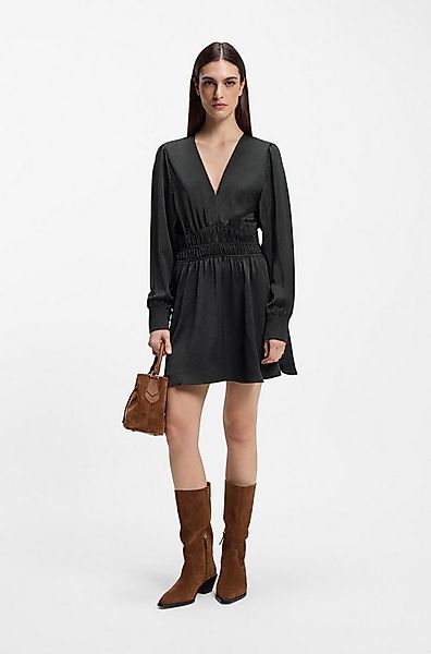 BOSS ORANGE Satinkleid Deply Premium Damenmode in Crinkle-Optik, Midi-Länge günstig online kaufen