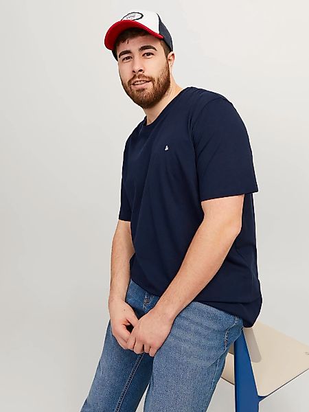 Jack & Jones PlusSize T-Shirt "JJEPAULOS TEE SS CREW NECK NOOS PLS" mit Log günstig online kaufen