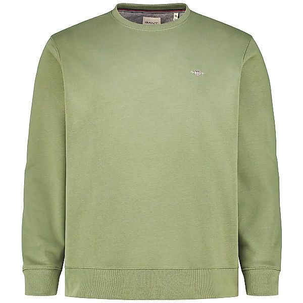 Gant Sweatshirt aus Baumwolle Farbe grün Größe: 4XL günstig online kaufen