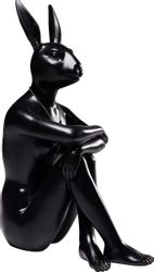 Kare Design Dekofigur "Deko Figur Gangster Rabbit Schwarz" günstig online kaufen