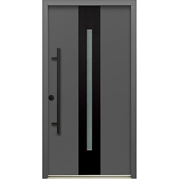 Sicherheits-Haustür ThermoSpace Prime Dublin RC2 Anthr.-Schwarz 110 x 210 c günstig online kaufen