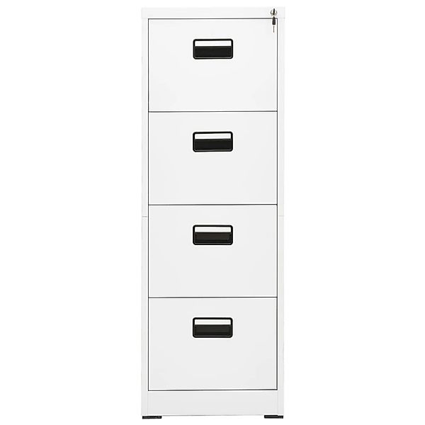vidaXL Aktenschrank Weiß 46x62x133 cm Stahl günstig online kaufen