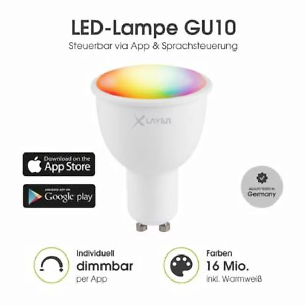 Xlayer LIGHTING LED Leuchtmittel  Smart Echo GU10 4.5W 380lm Warmweiß, Mehr günstig online kaufen