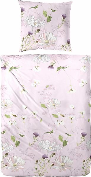 Primera "Mako-Satin-Bettwäsche Eden" 2 Stk. mit romatischen Blumen günstig online kaufen