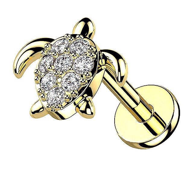 Taffstyle Piercing-Set Helix Labret Monroe Piercing flach Kristall Schildkr günstig online kaufen