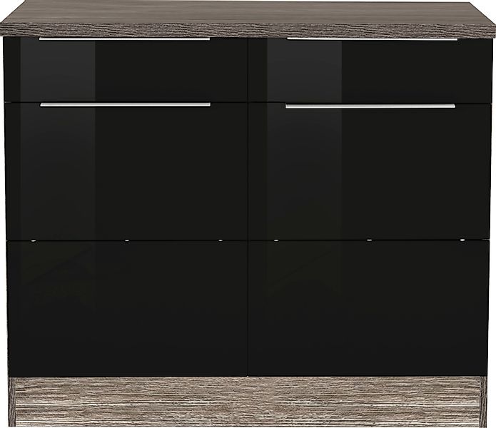 KOCHSTATION Unterschrank "KS-Brindisi", 100 cm breit, viel Stauraum günstig online kaufen