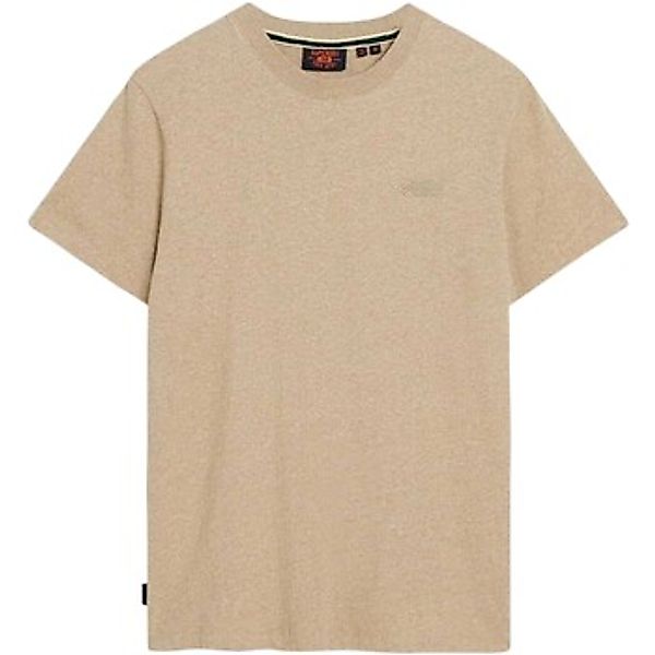 Superdry Classic T Shirt Melange Beige - Größe M günstig online kaufen