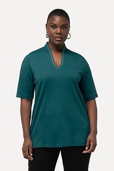 Ulla Popken T-Shirt Pima Cotton Shirt günstig online kaufen